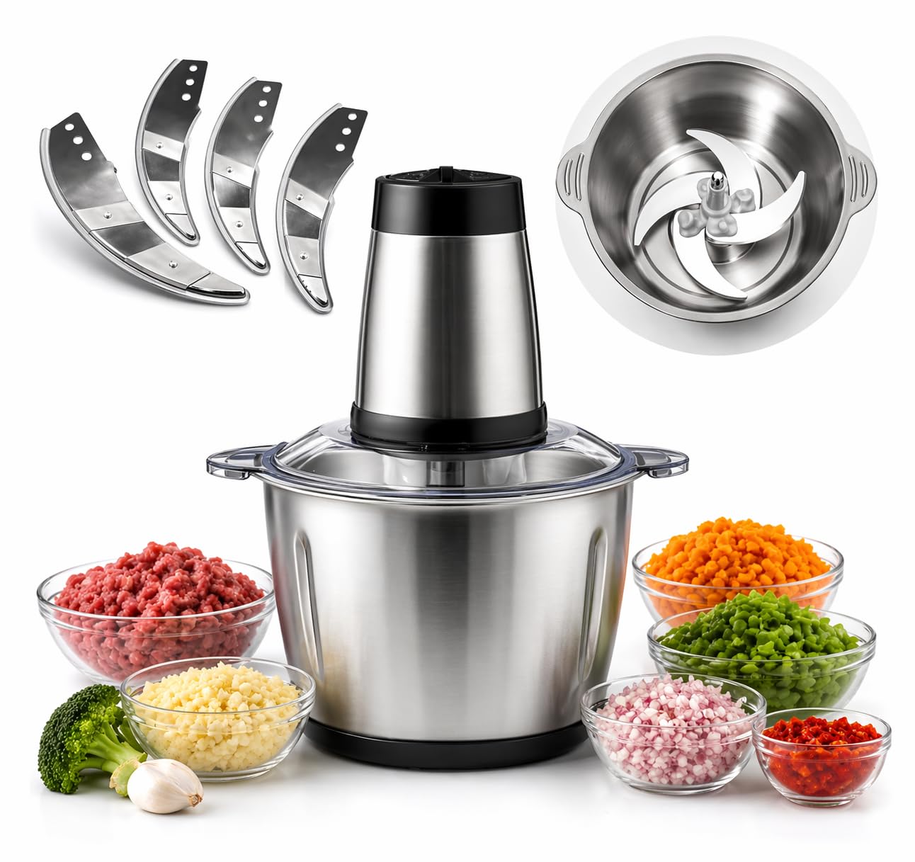 Procesador Multifuncional de Alimentos Premium (2 Litros)