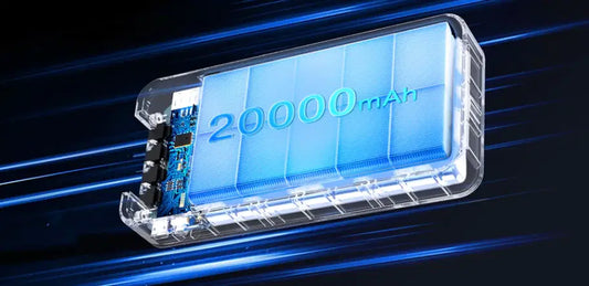 Batería Portátil 1 Hora 20,000 mAh (GAR159) - Carga Súper Rápida con 4 Cables Integrados